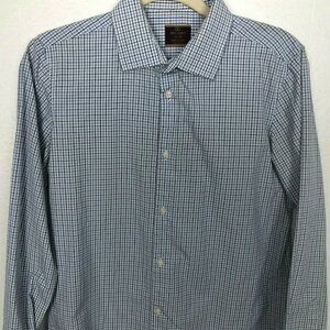 AP ALFA PERRY Trim Fit Window Pane Check Shirt - Collegiate Core Luxe